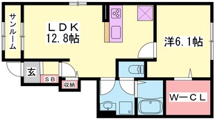 播州赤穂駅 徒歩19分 1階の物件間取画像